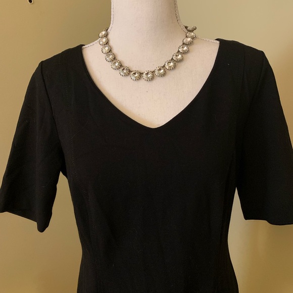 TALBOTS Little Black Dress with 3/4 Sleeves - Picture 2 of 5